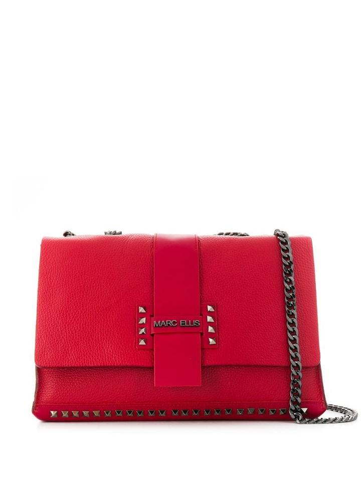 Marc Ellis Studded Shoulder Bag - Red