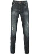 Philipp Plein Don T Touch Slim Fit Jeans, Men's, Size: 34, Blue, Cotton