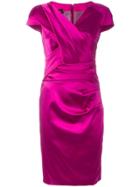 Talbot Runhof 'lodovica' Dress - Pink & Purple