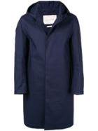Mackintosh Ink Bonded Cotton Hooded Coat Gr-007 - Blue