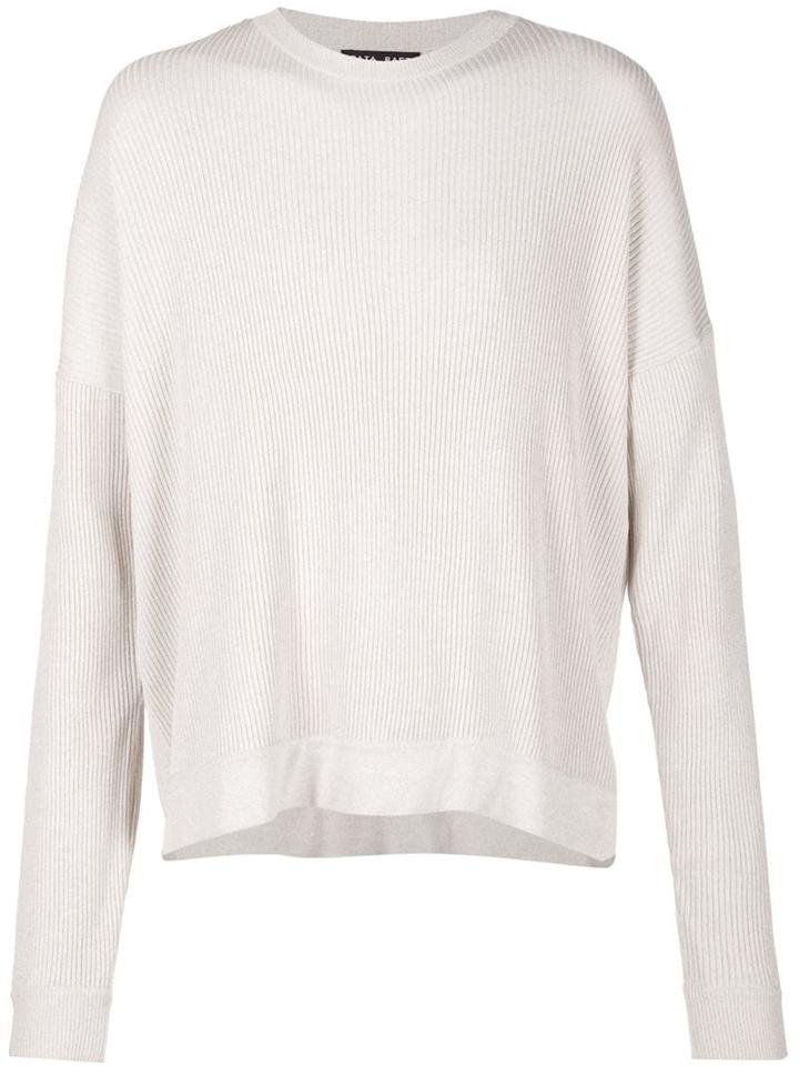 Baja East Ribbed Jumper, Men's, Size: 1, Nude/neutrals, Lurex/merino