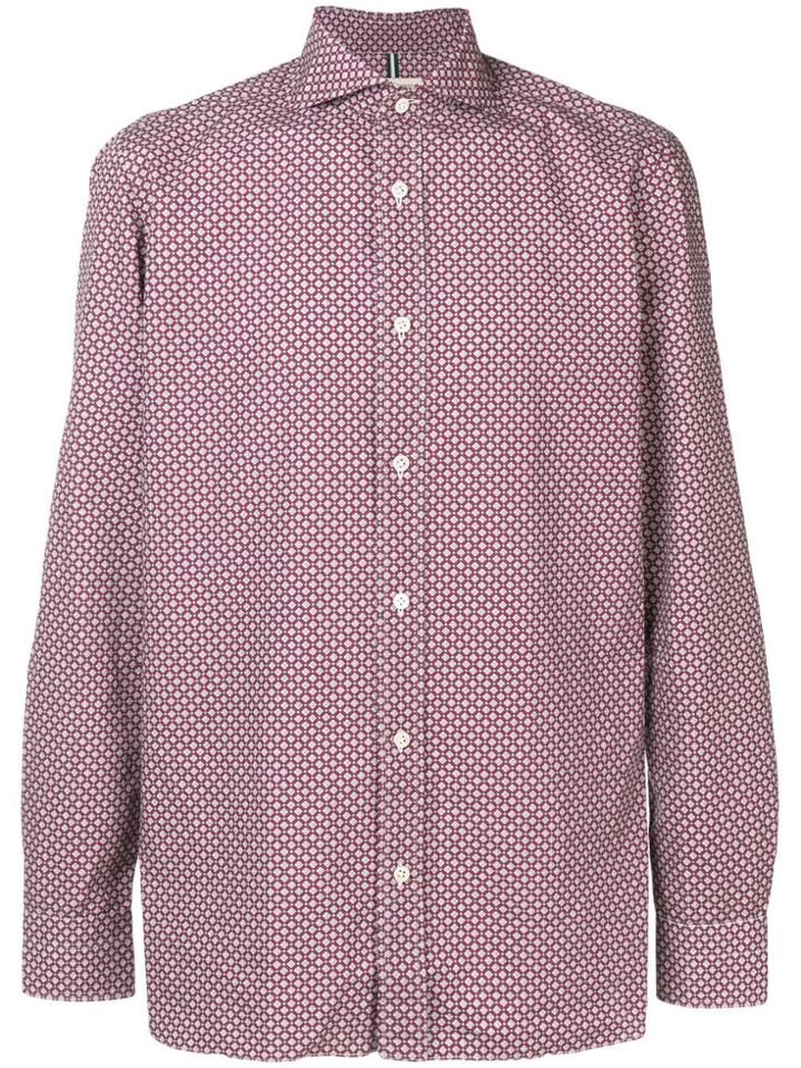 Borrelli Printed Fitted Coat - Red