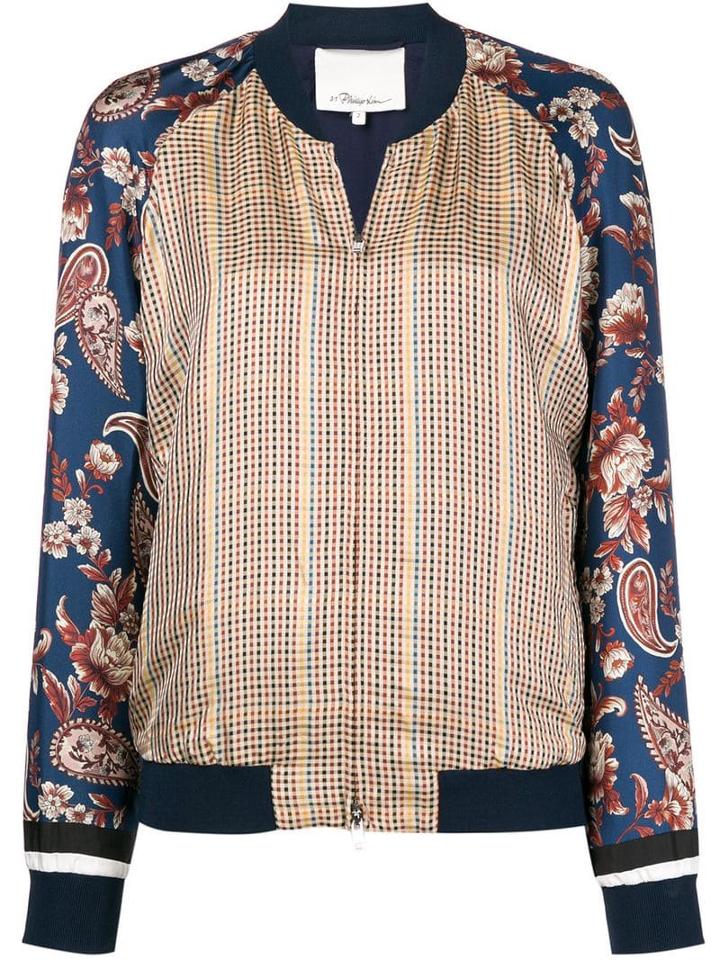3.1 Phillip Lim Checked Bomber Jacket - Neutrals