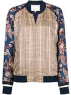 3.1 Phillip Lim Checked Bomber Jacket - Neutrals