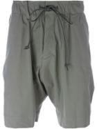 Attachment Drop-crotch Shorts, Men's, Size: 2, Green, Cotton/nylon/polyurethane