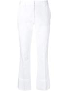 Alberto Biani Turned Up Hem Trousers - White