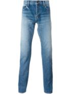 Saint Laurent Stonewashed Jeans, Men's, Size: 32, Blue, Cotton