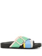 Pierre Hardy Crossover Stripe Slides - Multicolour