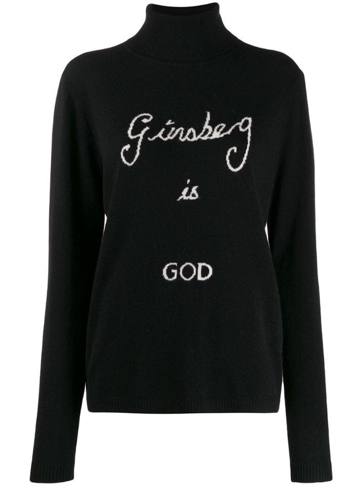 Bella Freud Ginsberg Is God Sweater - Black