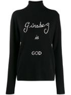 Bella Freud Ginsberg Is God Sweater - Black