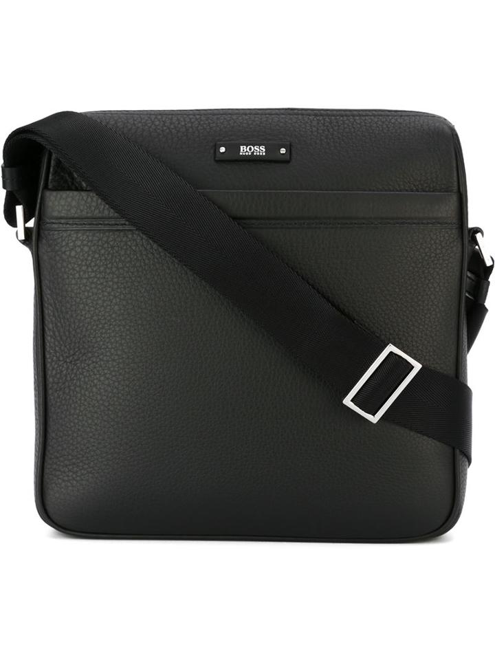 Boss Hugo Boss 'traveller' Shoulder Bag, Men's, Black, Leather