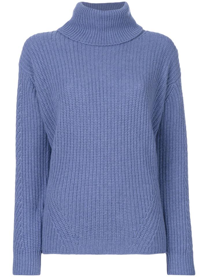 Roberto Collina Turtle Neck Jumper - Blue