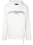 Mastermind World Logo Print Hoodie - White