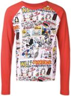 Walter Van Beirendonck Pre-owned Long-sleeve Printed T-shirt - Red