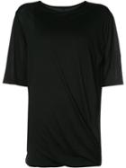 Forme D'expression - Draped T-shirt - Women - Viscose/cashmere - Xs, Black, Viscose/cashmere