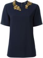 Dkny Lamé Trim Top
