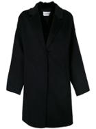 Yves Salomon Oversized Double Layer Coat - Black