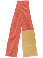 M Missoni Striped Metallic Scarf - Orange