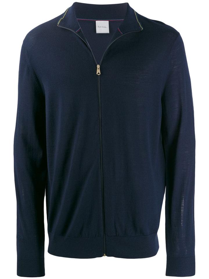 Paul Smith Zip Up Sweatshirt - Blue