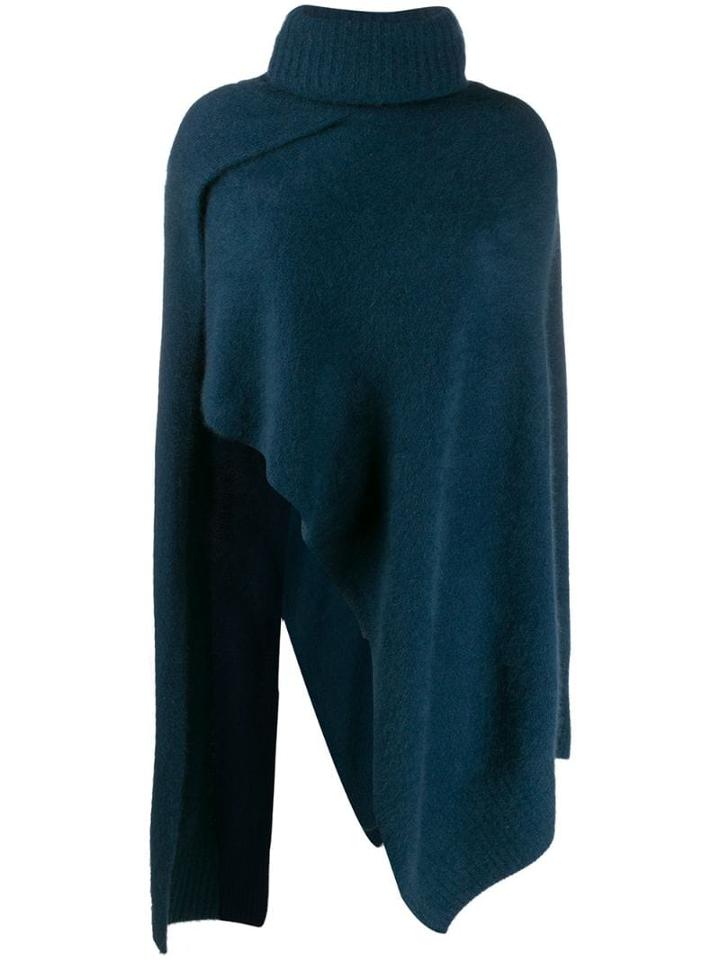 Eudon Choi Knitted Shawl Top - Blue