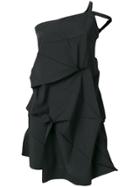 132 5. Issey Miyake Draped Mini Dress - Black
