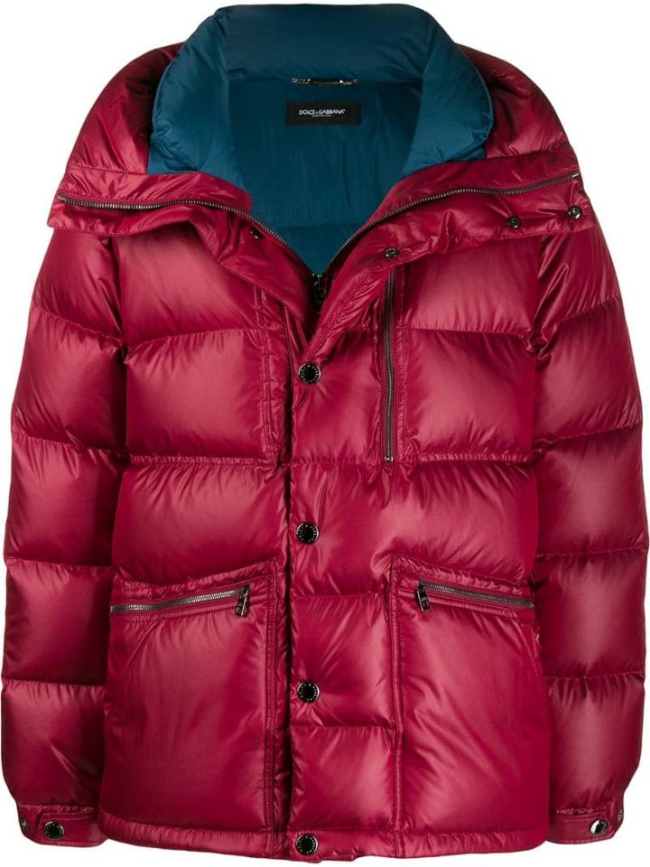 Dolce & Gabbana Oversized Zip-up Jacket - Red