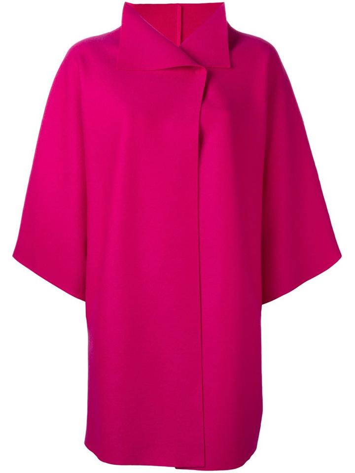 Harris Wharf London Oversized Coat, Women's, Size: Xs, Pink/purple, Virgin Wool