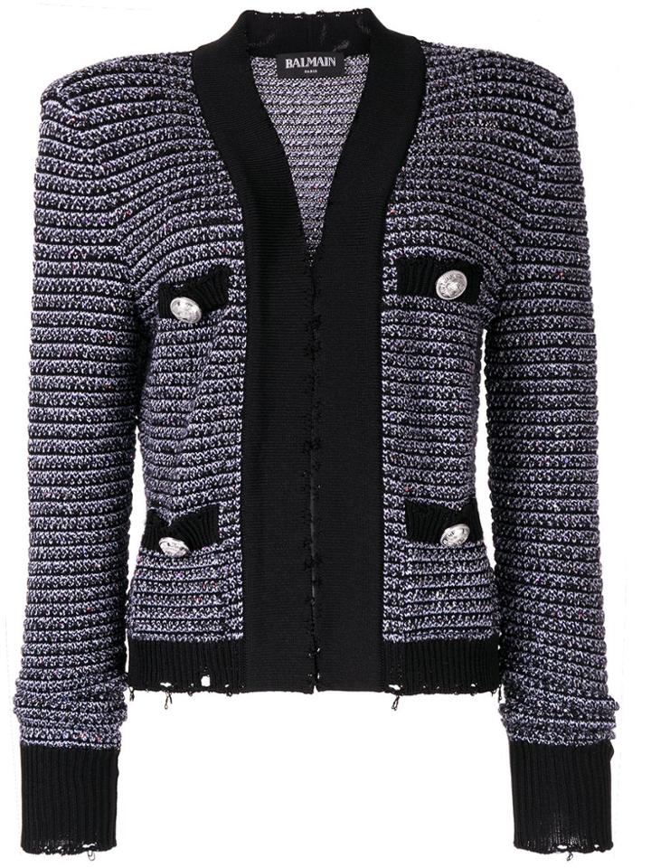 Balmain Knitted Jacket - Purple