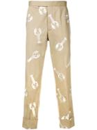 Thom Browne Lobster Embroidery Trouser - Neutrals