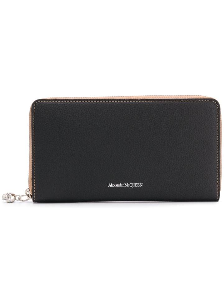 Alexander Mcqueen All-around Zip Wallet - Black