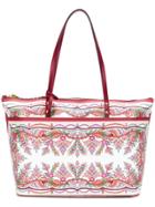 Etro Floral Shopper Tote - Red