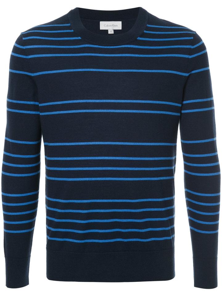 Ck Calvin Klein Soft Stripe Jumper - Blue