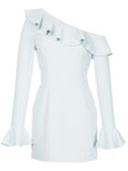 Rebecca Vallance Aegean One Shoulder Mini Dress - Blue