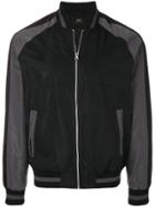 Edwin Suede Raglan Bomber Jacket - Black