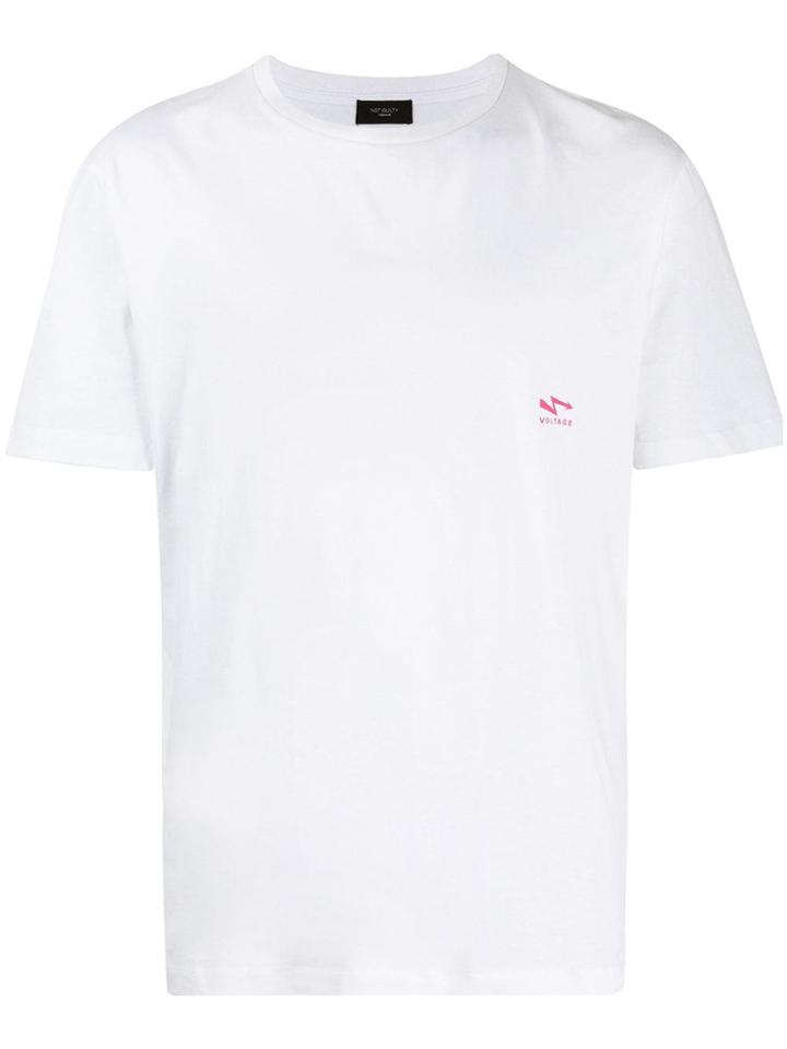 Not Guilty Homme Voltage Print T-shirt - White