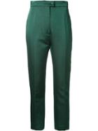 Martin Grant Tailored Cropped Trousers - Green