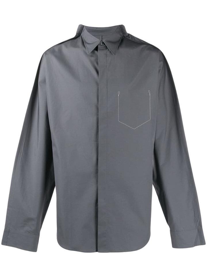 Maison Margiela Layered Style Shirt - Blue
