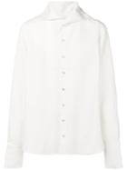 Wales Bonner Oversized Collar Shirt - White