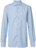 Isaia Classic Shirt, Men's, Size: 15 1/2, Blue, Cotton