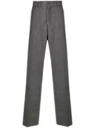 Lanvin Striped Wide-legged Trousers - Grey