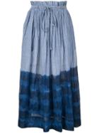 Karen Walker Striped Dye Print Skirt - Blue
