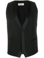 Saint Laurent Single-breasted Waistcoat - Black