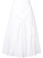Acler A-line Perforated Skirt - White