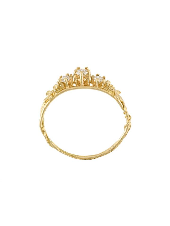 Alex Monroe 'rosa Centifolia 3' Ring - Metallic