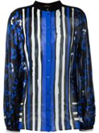 Roberto Cavalli Mixed Print Shirt, Women's, Size: 46, Silk
