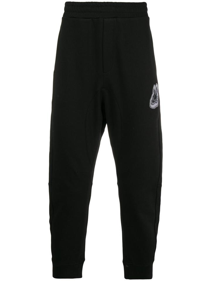 Mcq Alexander Mcqueen Side Patch Track Pants - Black