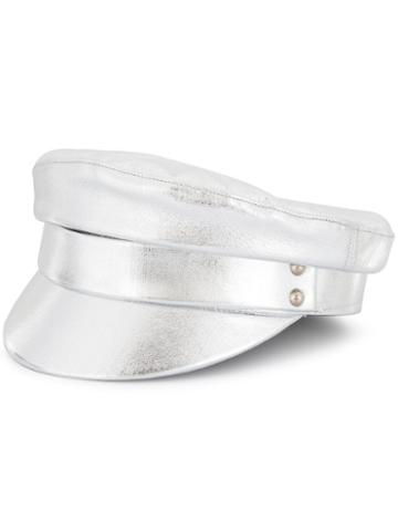 Manokhi Officers Cap - Silver