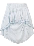 Iro High-waisted Layered Skirt - Blue
