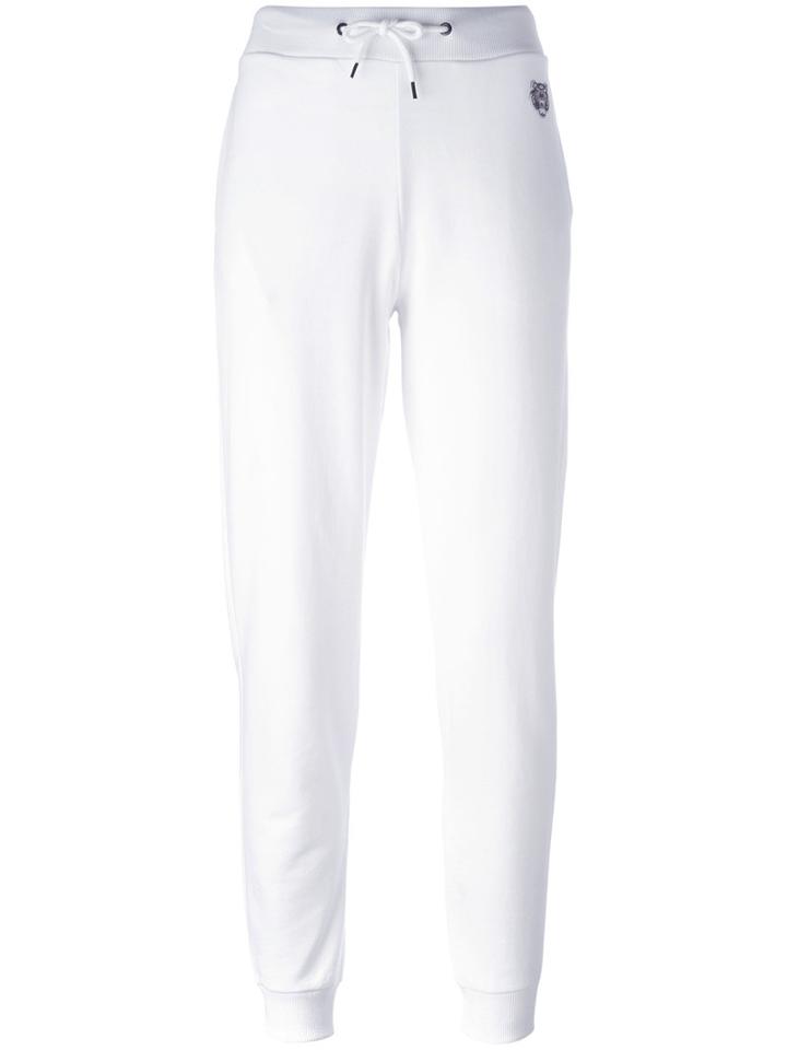 Kenzo Mini Tiger Track Pants, Women's, Size: Small, White, Cotton