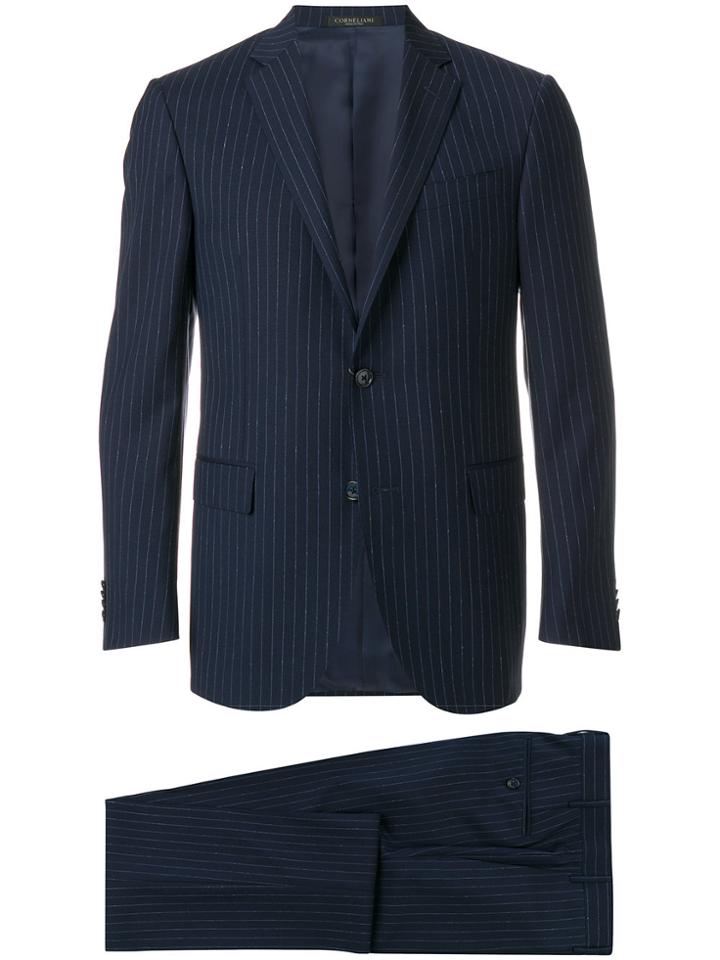 Corneliani Pinstripe Suit - Blue